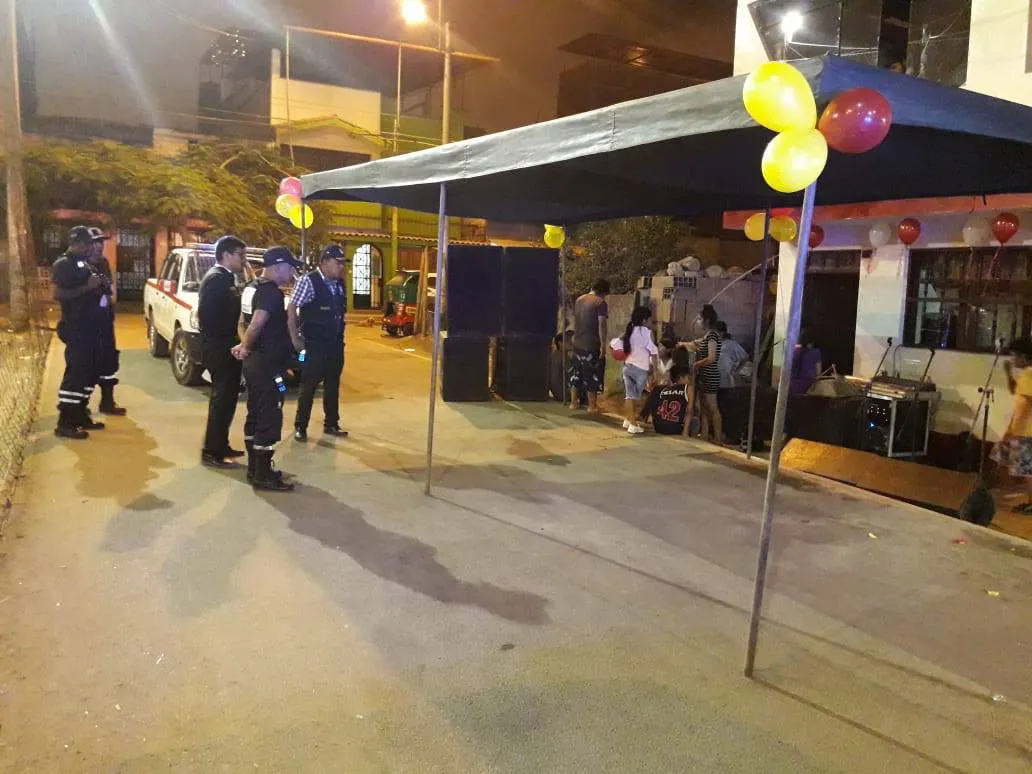 fiestas en la vía pública