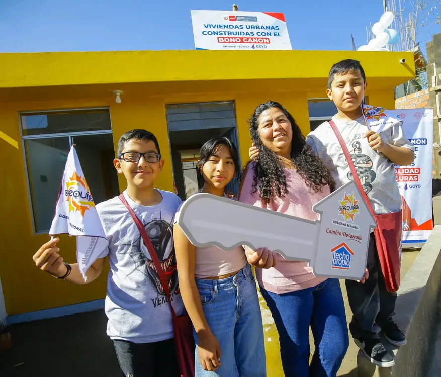 primera vivienda construida con el bono canon