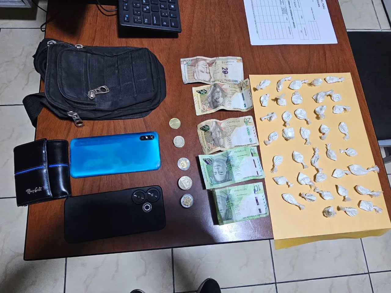 Detienen a micro comercializador de drogas en Mariano Melgar