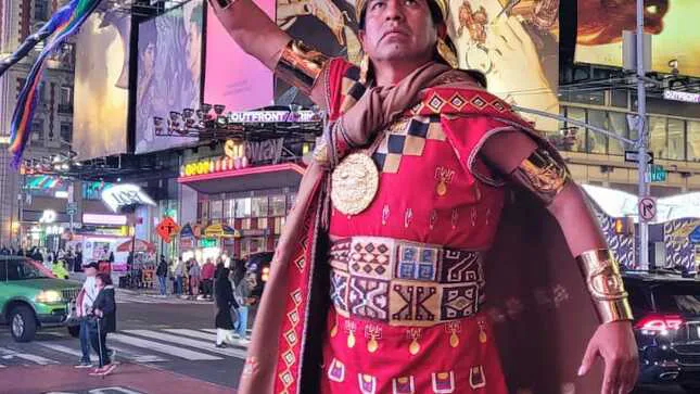 PROMOCIONAN EL INTI RAYMI EN LAS CALLES DE NUEVA YORK